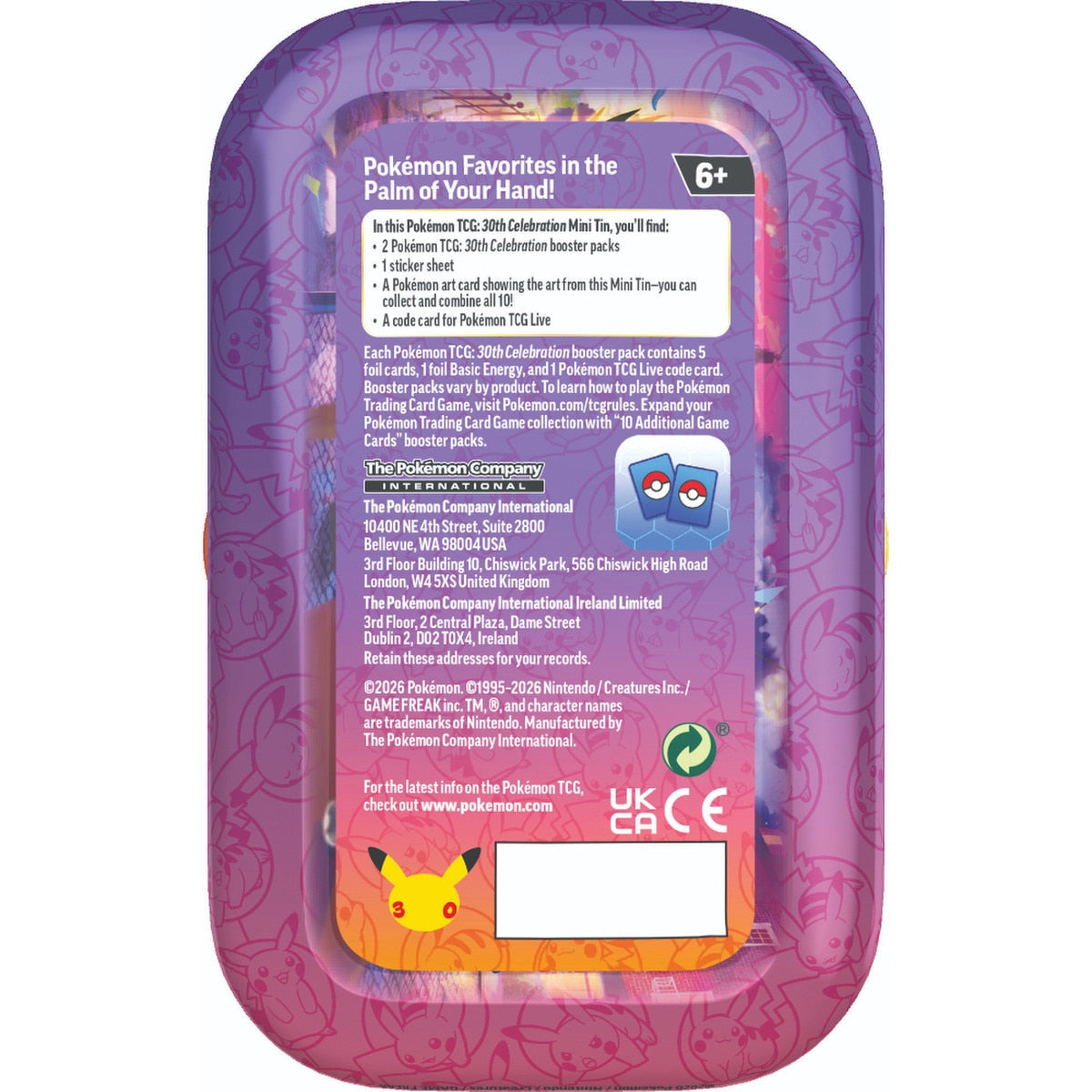 Pokémon TCG: 30th Celebration - Mini Tin