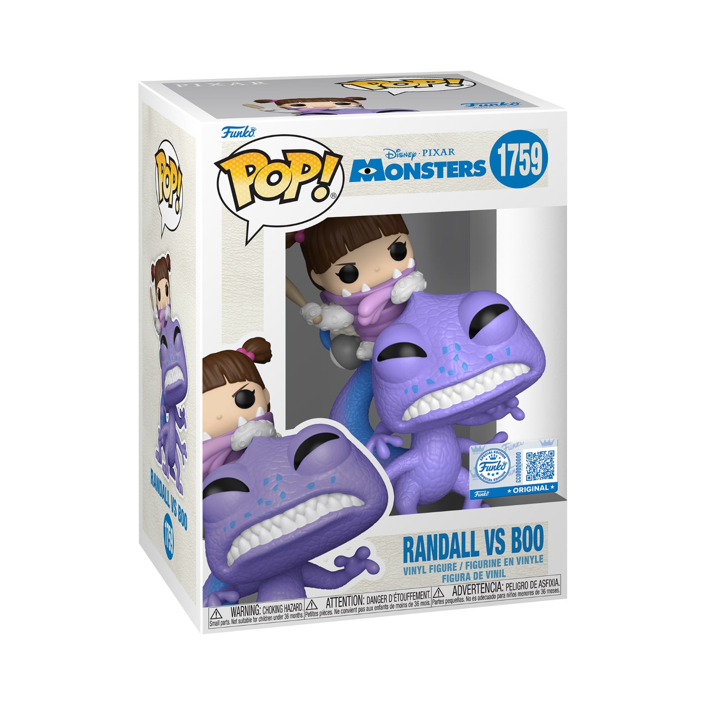 Funko Pop!: Disney Pixar's Monsters Inc. - Randall vs Boo (Special Edition)