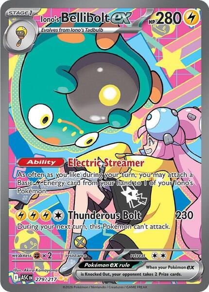 Iono's Bellibolt ex - 279/217-#279/217-Holofoil