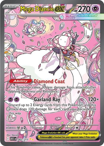 Mega Diancie ex - 282/217-#282/217-Holofoil