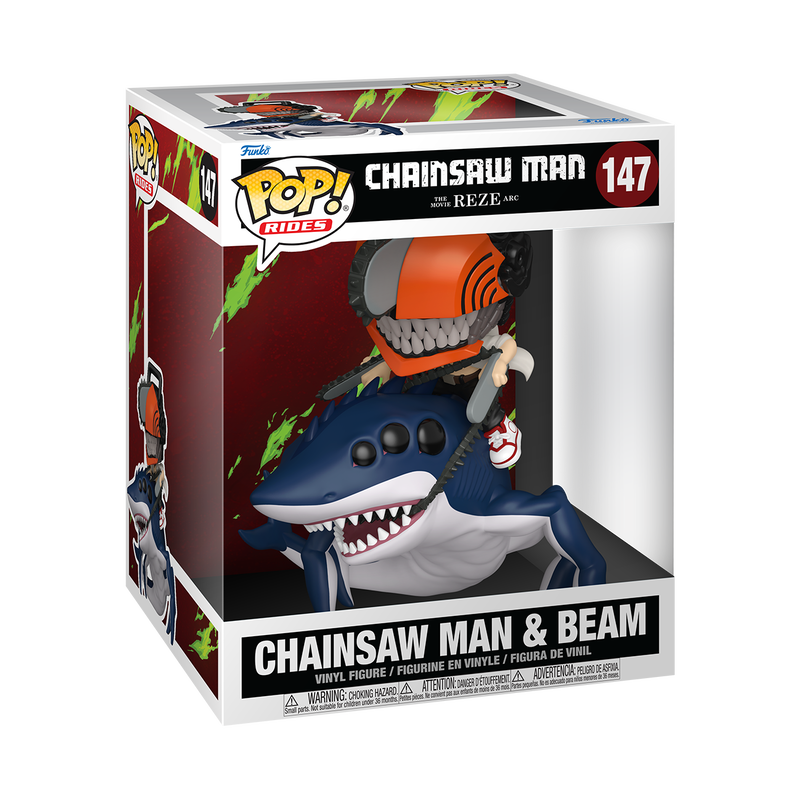 Pop! Ride Deluxe Chainsaw Man & Beam