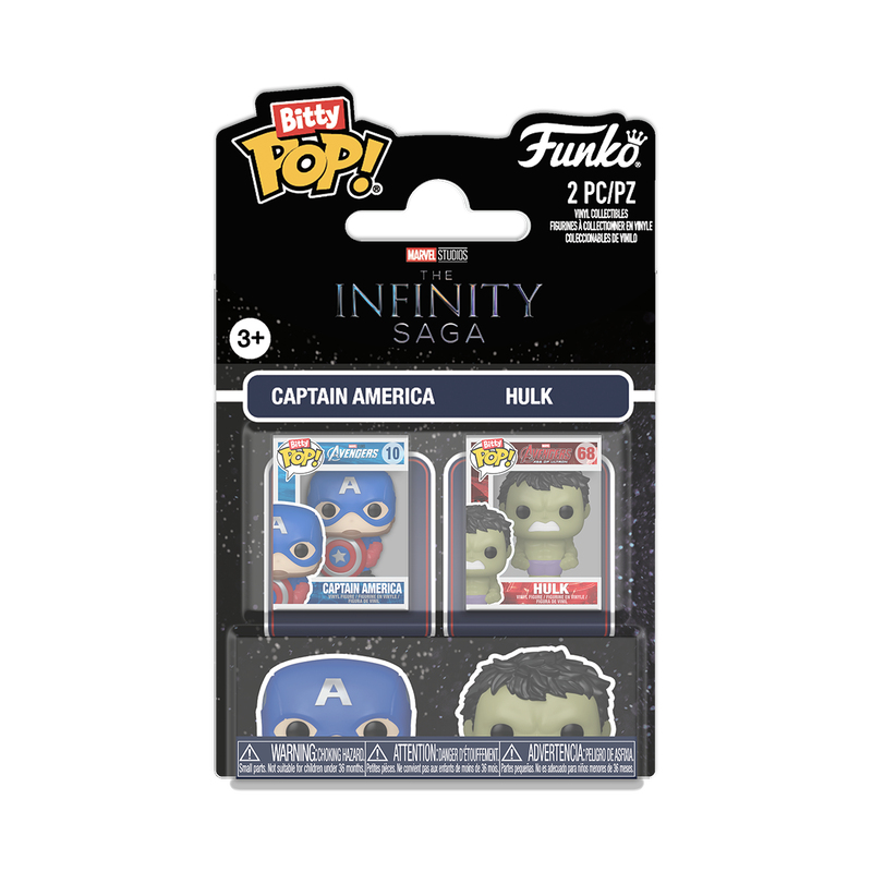 Bitty Pop! Captain America & Hulk 2-Pack