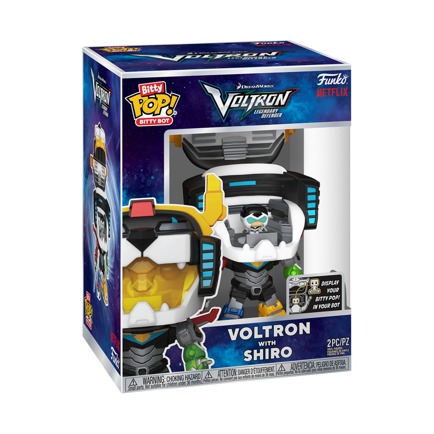 Funko Bitty Pop! Bitty Bot: Voltron Legendary Defender - Voltron with Shiro