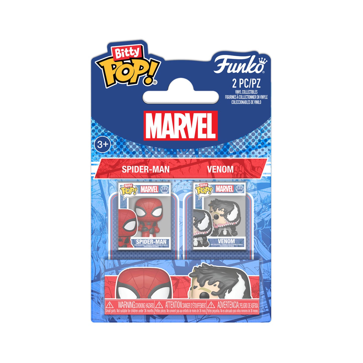 Funko Bitty Pop!: Marvel - Spider-Man & Venom 2 Pack
