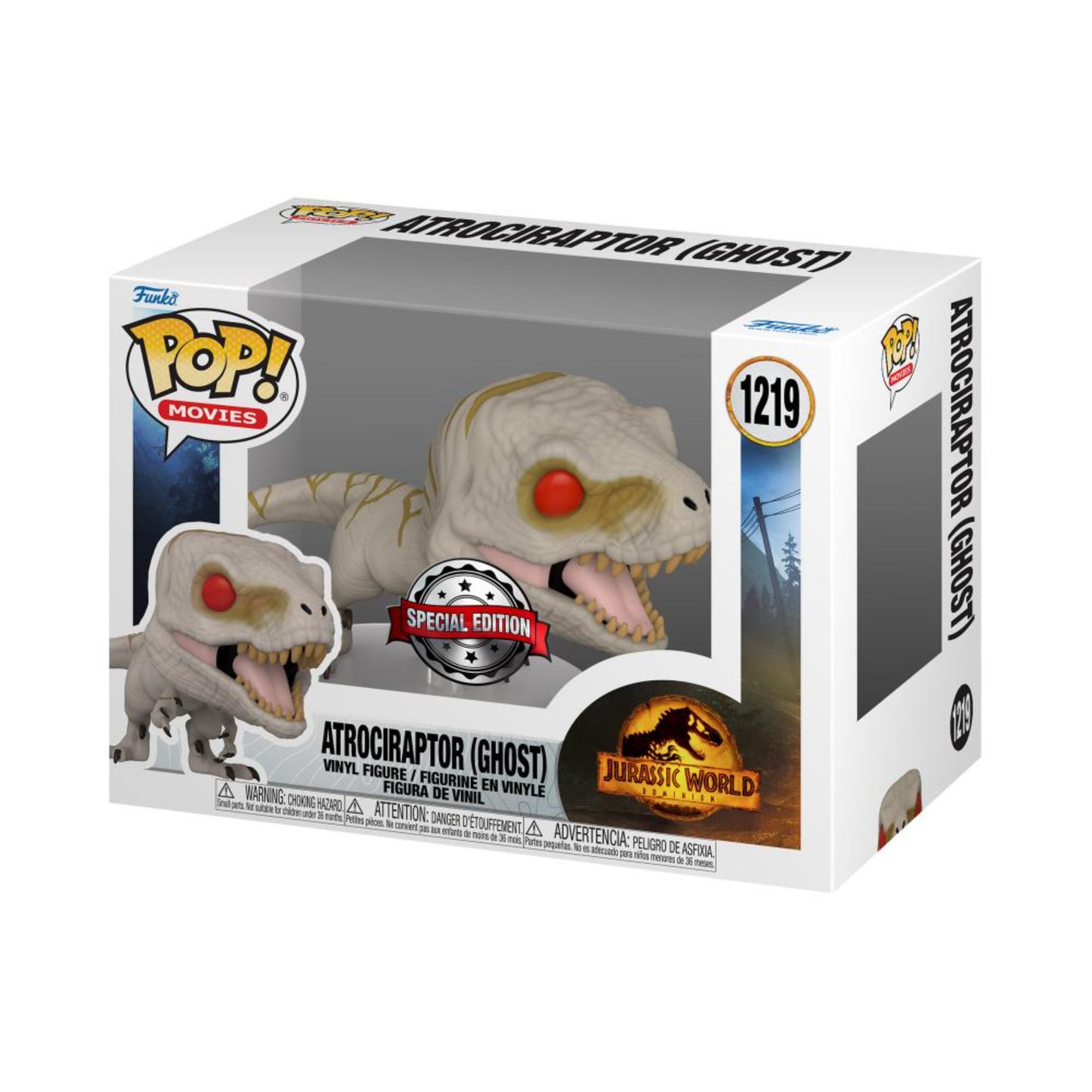 Movies: Jurassic World: Dominion - Atrociraptor (Ghost) Lunging (Special Edition)