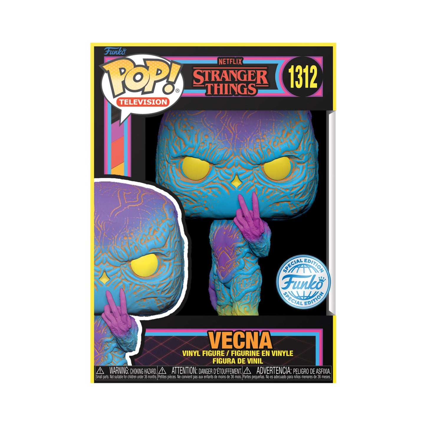 Television: Netflix Stranger Things - Vecna (Black Light)-(Special Edition)
