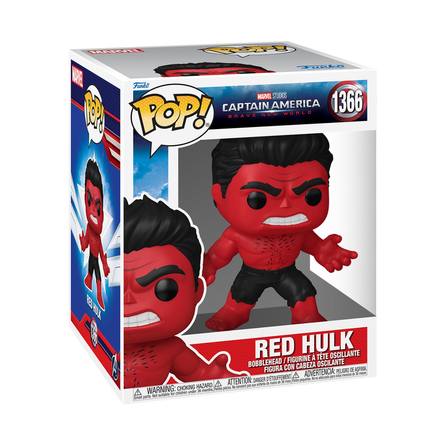 Funko Pop! Super Marvel: Captain America Brave New World - Red Hulk