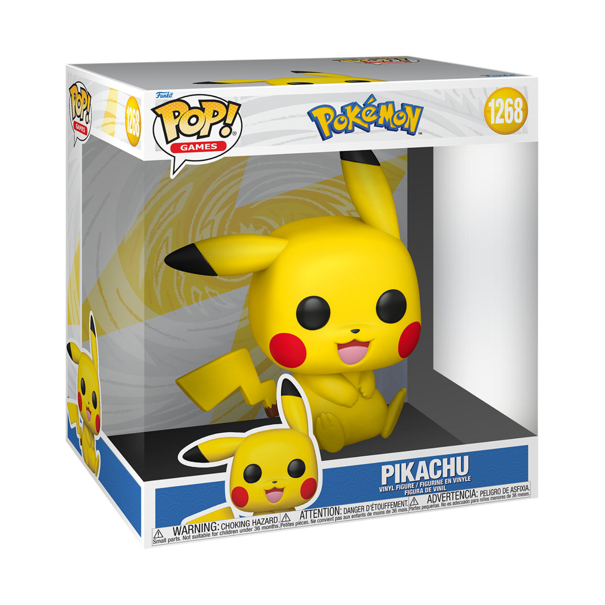 Funko Pop! Jumbo Games: Pokémon- - Pikachu