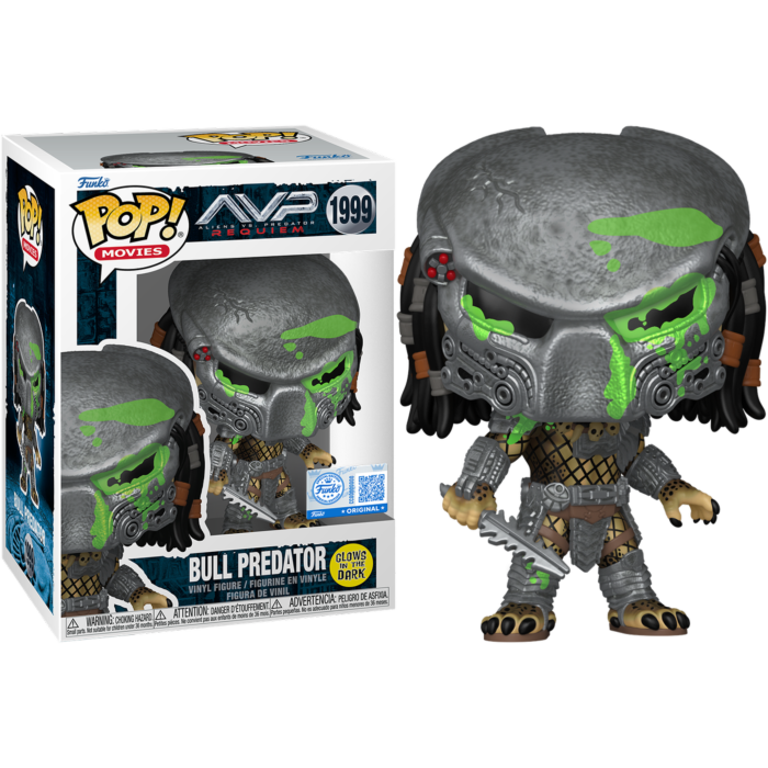 Alien vs. Predator: Requiem - Bull Predator Glow-in-the-Dark Pop! Vinyl Figure