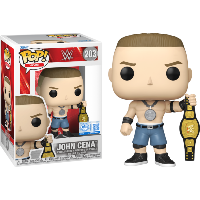WWE - John Cena with Spinner Championship Belt Pop! Vinyl Figure