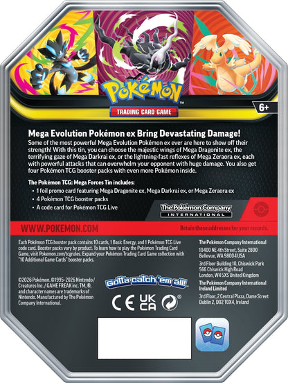 Pokémon TCG Mega Forces Tin - All Variants