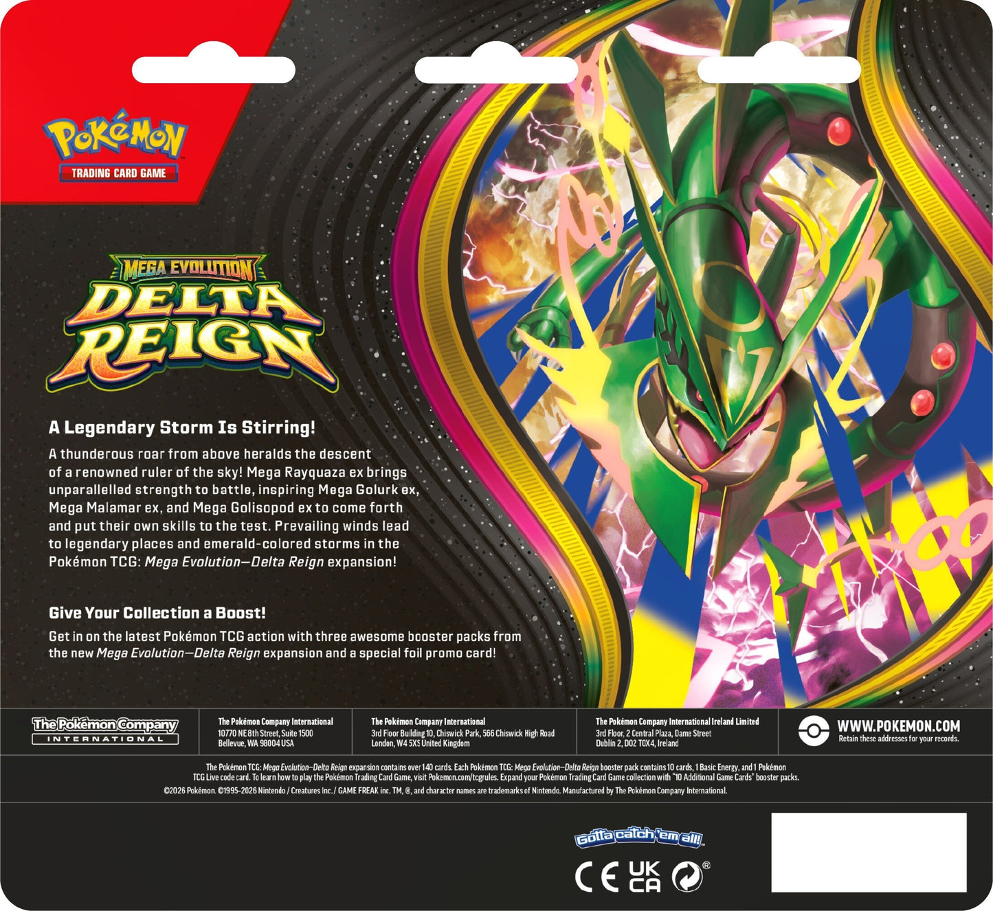 Pokémon TCG Delta Reign 3-Pack Blister detail