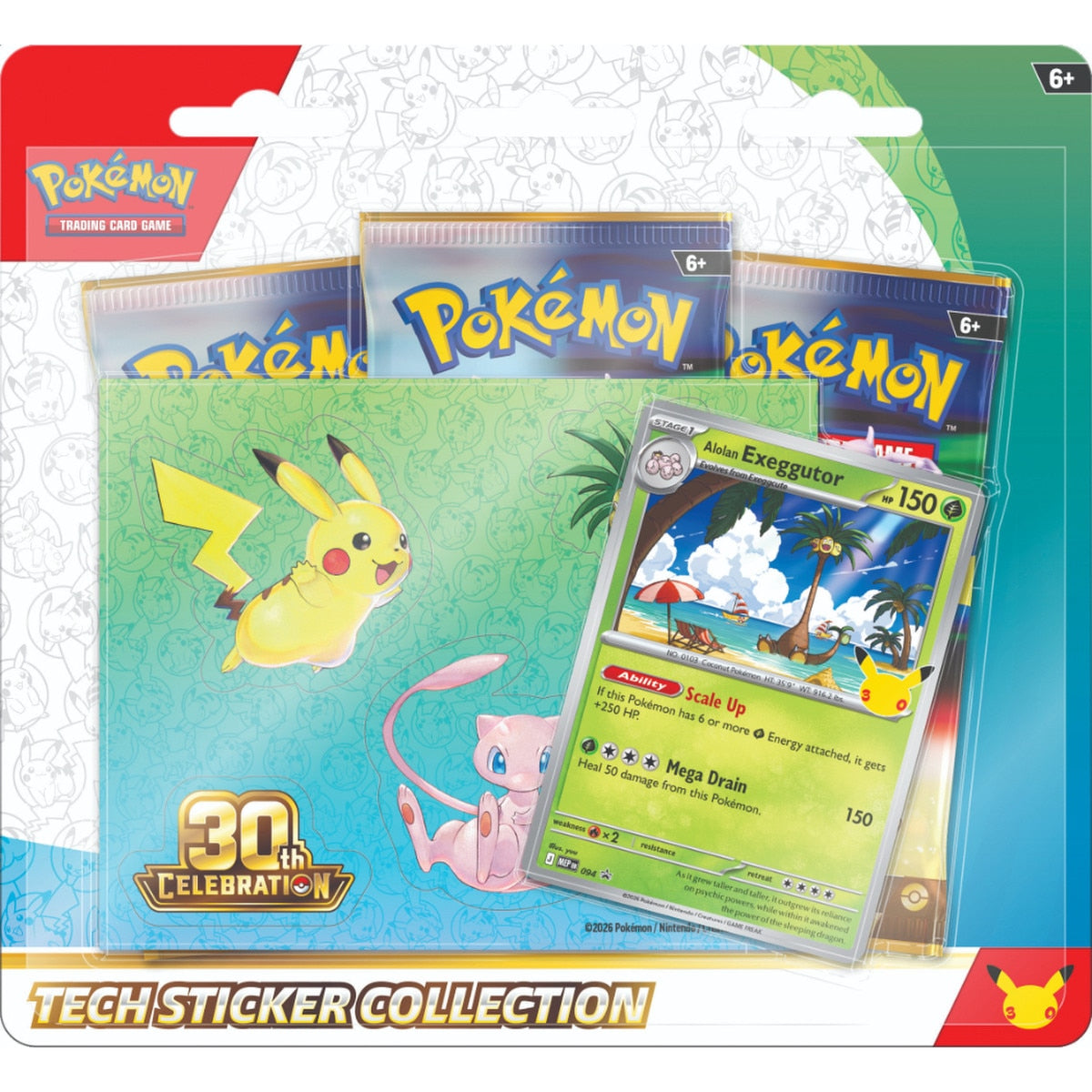 Pokémon TCG: 30th Celebration - Tech Sticker Collection