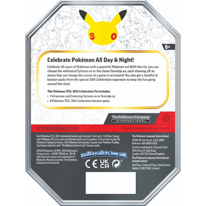 Pokémon TCG: 30th Celebration - ex Tin (Sylveon/Greninja)