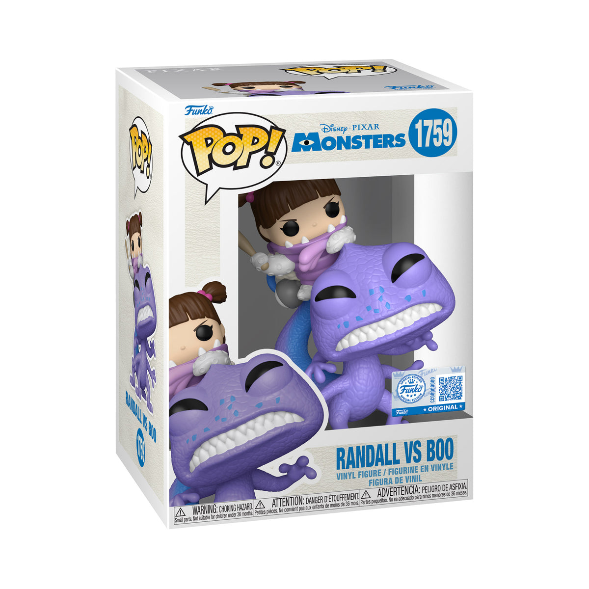 Funko Pop!: Disney Pixar's Monsters Inc. - Randall vs Boo (Special Edition)