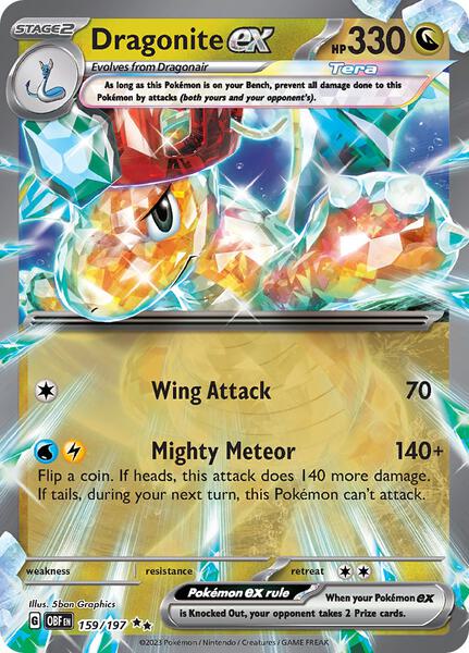 Dragonite ex-#159/197-Holofoil