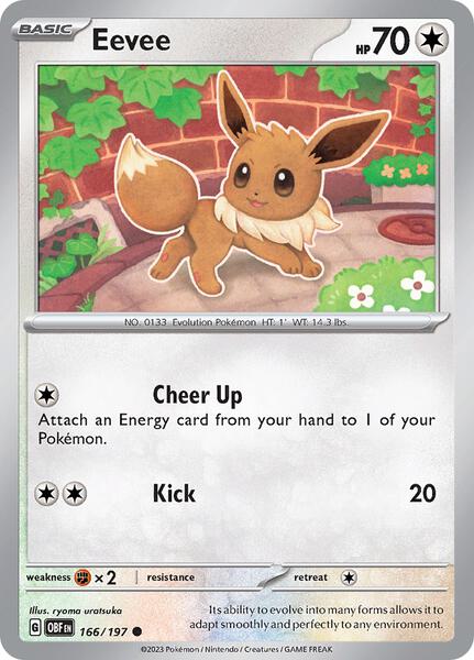 Eevee-#166/197-Reverse Holofoil