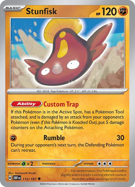 Stunfisk-#112/197-Reverse Holofoil