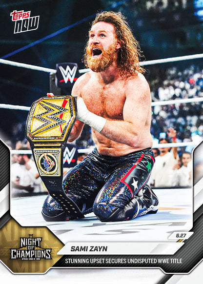 Sami Zayn WWE Topps NOW Card 68 | Limited 2026