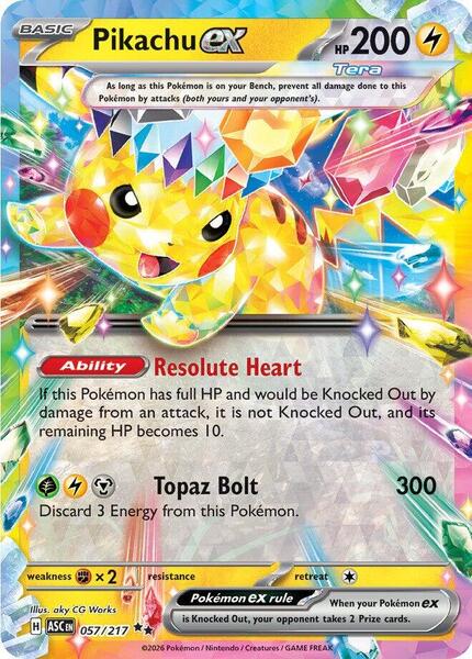 Pikachu ex - 057/217-#057/217-Standard