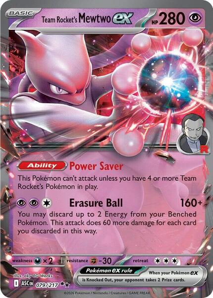 Team Rocket's Mewtwo ex - 079/217-#079/217-Standard