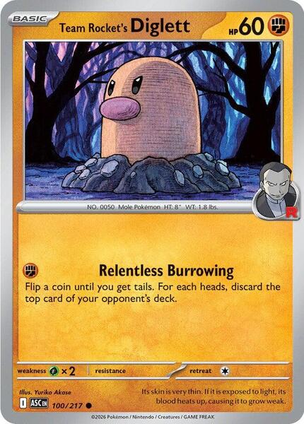 Team Rocket's Diglett-#100/217-Standard