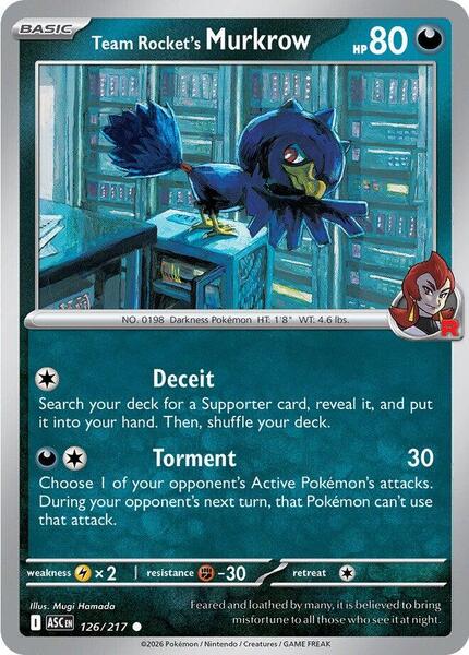 Team Rocket's Murkrow-#126/217-Normal