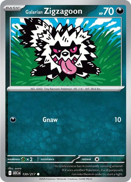 Galarian Zigzagoon-#130/217-Standard