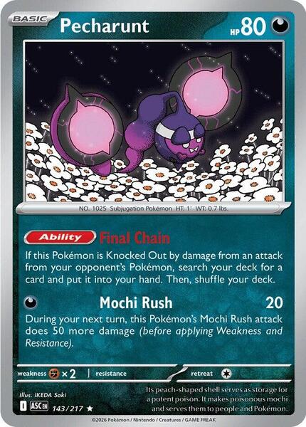Pecharunt-#143/217-Holofoil