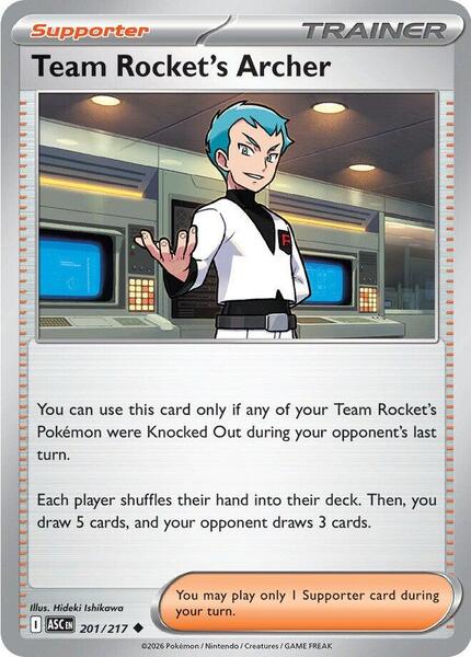 Team Rocket's Archer-#201/217-Standard
