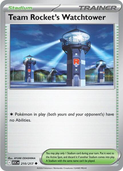 Team Rocket's Watchtower-#210/217-Standard
