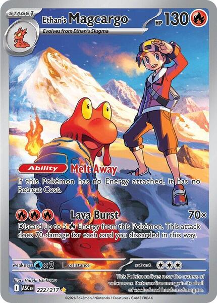 Ethan's Magcargo - 222/217-#222/217-Holofoil