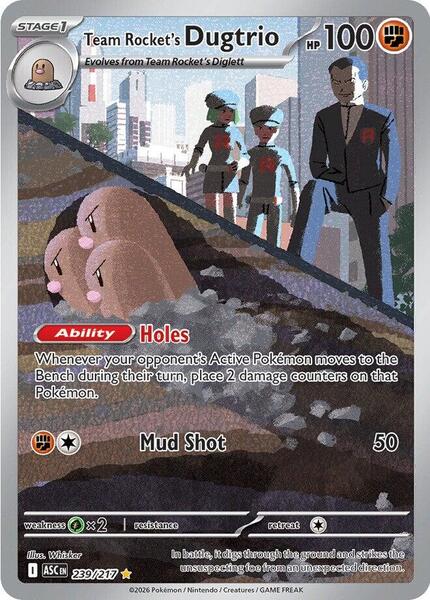 Team Rocket's Dugtrio - 239/217-#239/217-Standard