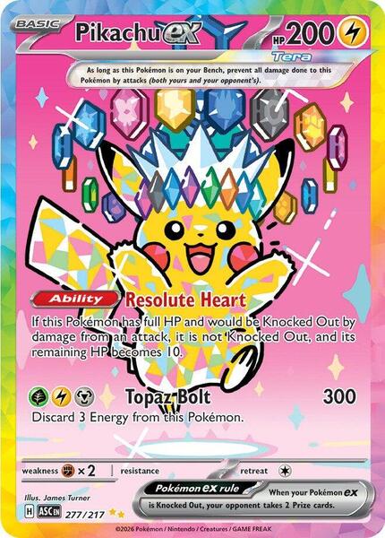 Pikachu ex - 277/217-#277/217-Standard