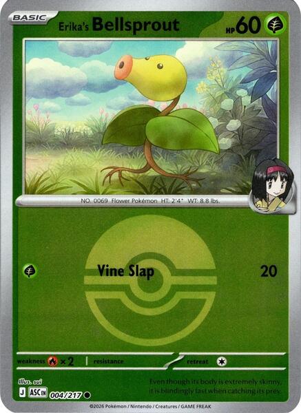 Erika's Bellsprout (Poke Ball)-#004/217-Reverse Holofoil