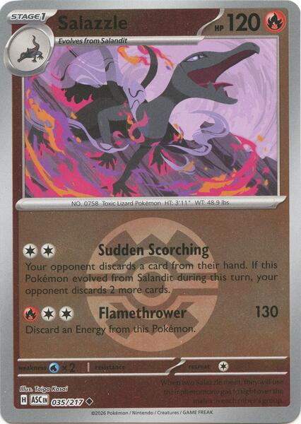 Salazzle - 035/217 (Quick Ball)-#035/217-Reverse Holofoil