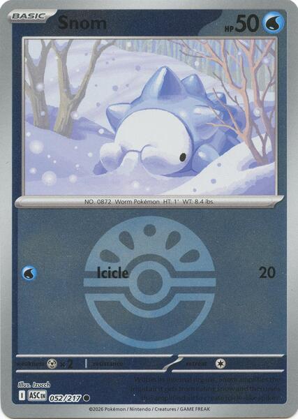 Snom (Friend Ball)-#052/217-Reverse Holofoil