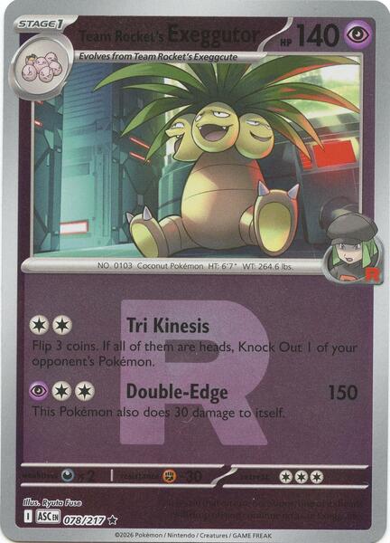 Team Rocket's Exeggutor (Team Rocket)-#078/217-Standard