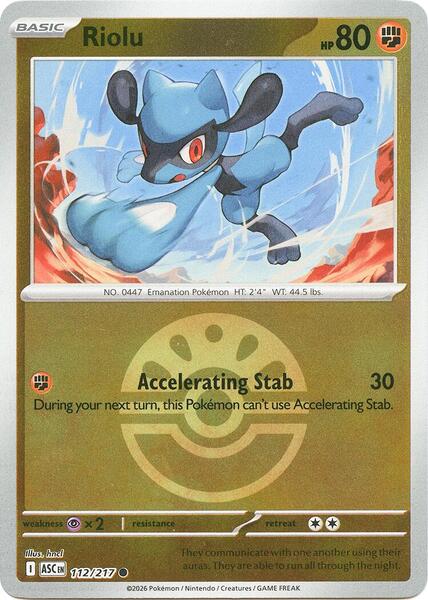 Riolu (Friend Ball)-#112/217-Standard