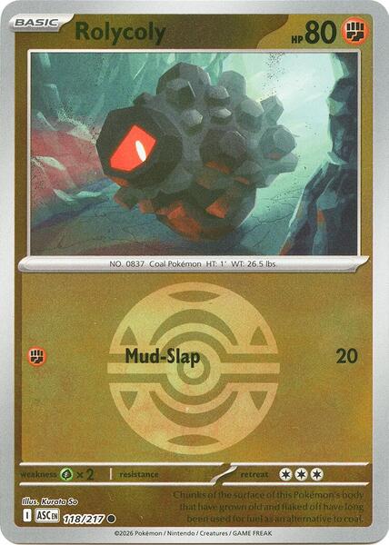 Rolycoly (Dusk Ball)-#118/217-Standard