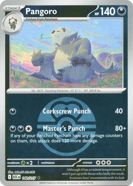 Pangoro (Love Ball)-#140/217-Standard