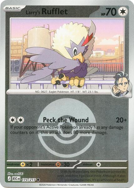 Larry's Rufflet (Poke Ball)-#173/217-Standard