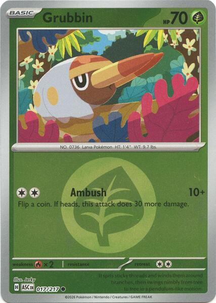 Grubbin (Energy Symbol Pattern)-#017/217-Standard