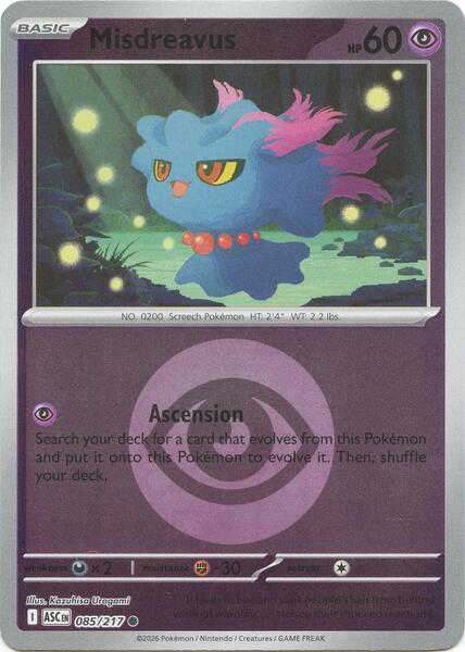 Misdreavus - 085/217 (Energy Symbol Pattern)-#085/217-Standard