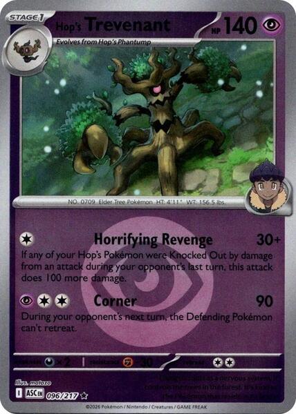 Hop's Trevenant - 096/217 (Energy Symbol Pattern)-#096/217-Standard