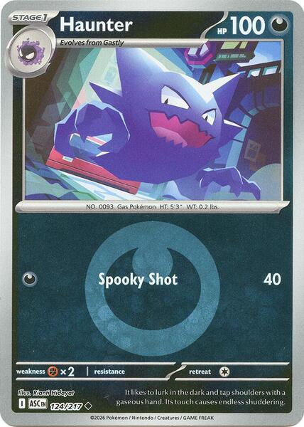 Haunter (Energy Symbol Pattern)-#124/217-Reverse Holofoil