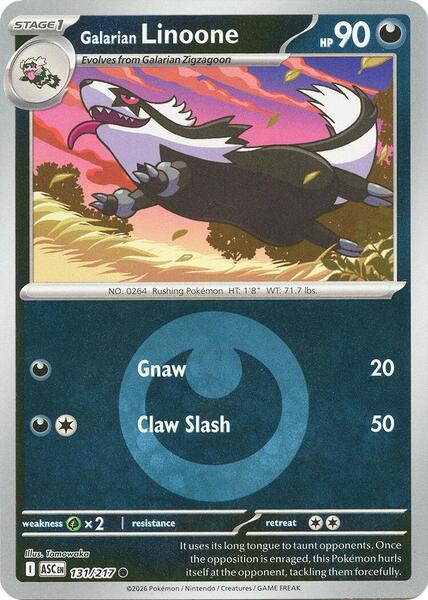 Galarian Linoone (Energy Symbol Pattern)-#131/217-Standard