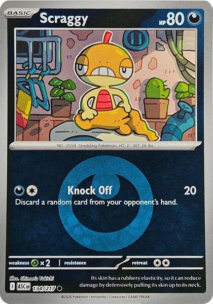 Scraggy (Energy Symbol Pattern)-#134/217-Standard