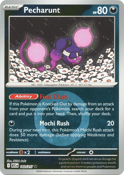 Pecharunt (Energy Symbol Pattern)-#143/217-Standard