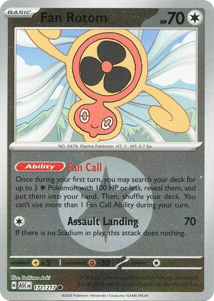 Fan Rotom - 171/217 (Energy Symbol Pattern)-#171/217-Standard